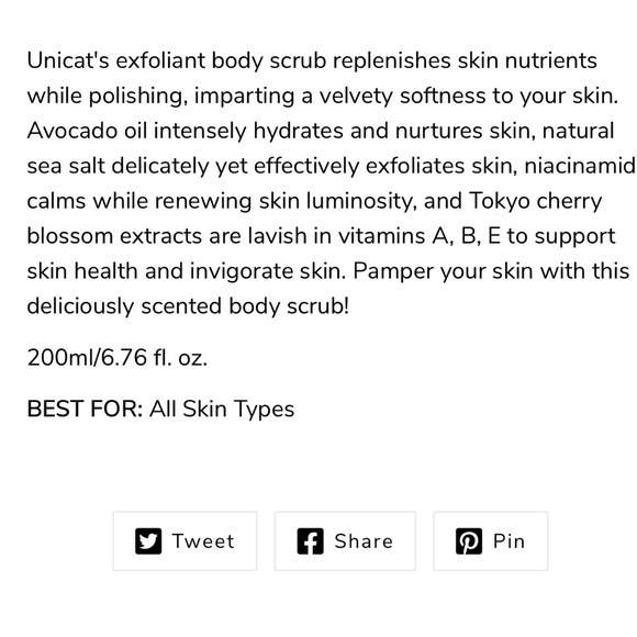 New!! Unicat cherry blossom 🌸 body scrub - Picture 7 of 8